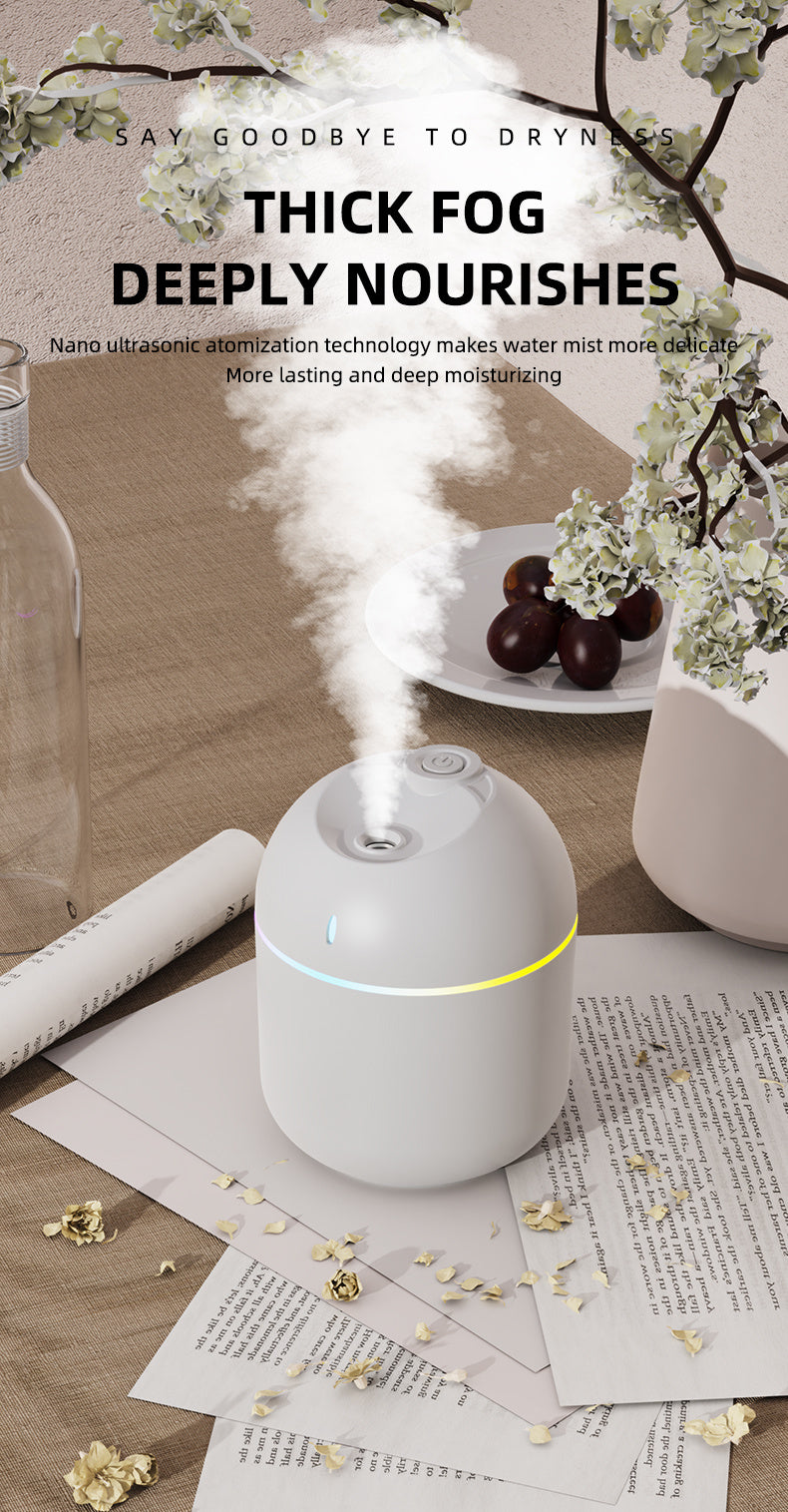 270ML Cool Mist Aroma Humidifier with LED Night Light
