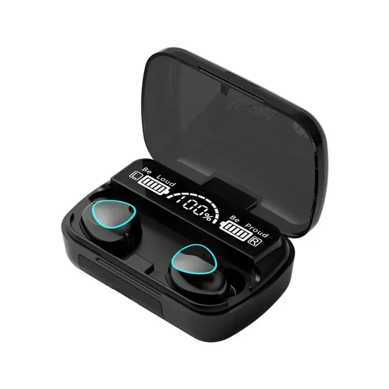 New TWS Bluetooth Earphones Handfree LED Dispay Headphones Bluetooth HiFi Stereo Music Wireless Earbuds for all smartphones