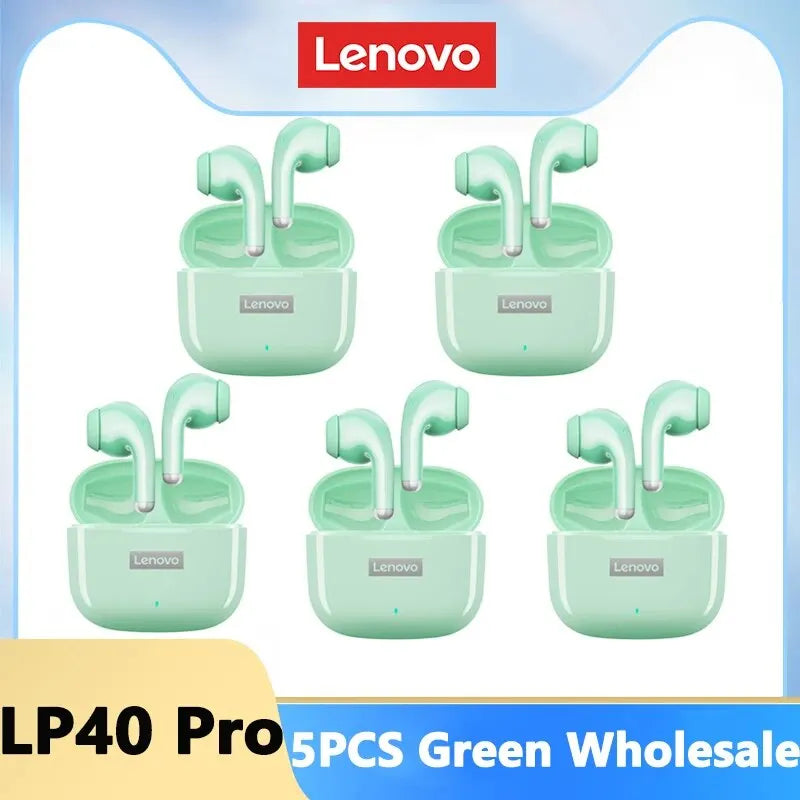 Original Lenovo LP40 Pro TWS Earphones Wireless Bluetooth 5.1 Sport Noise Reduction Headphones Touch Control 250mAH 2022 New