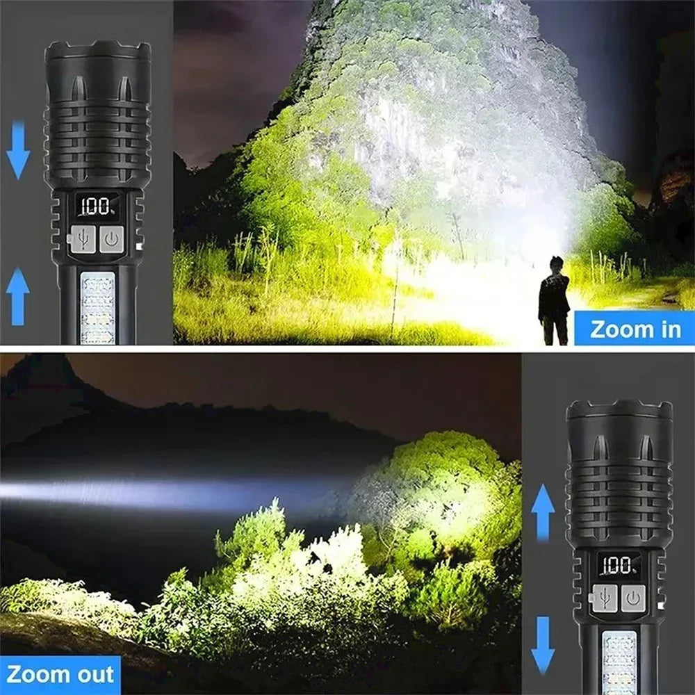 Rechargeable COB LED Flashlight