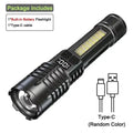 Rechargeable COB LED Flashlight