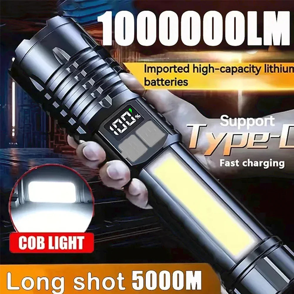 Rechargeable COB LED Flashlight