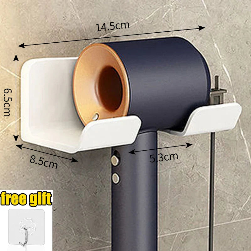 Wall-Mounted Bathroom Hair Dryer Holder