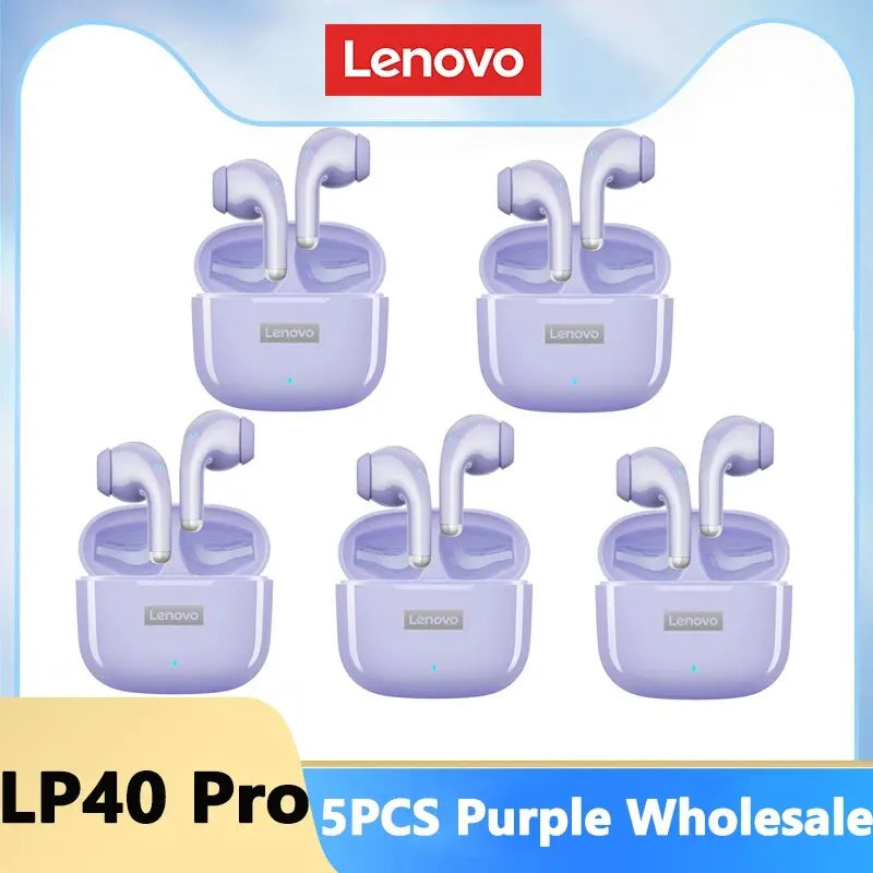 Original Lenovo LP40 Pro TWS Earphones Wireless Bluetooth 5.1 Sport Noise Reduction Headphones Touch Control 250mAH 2022 New